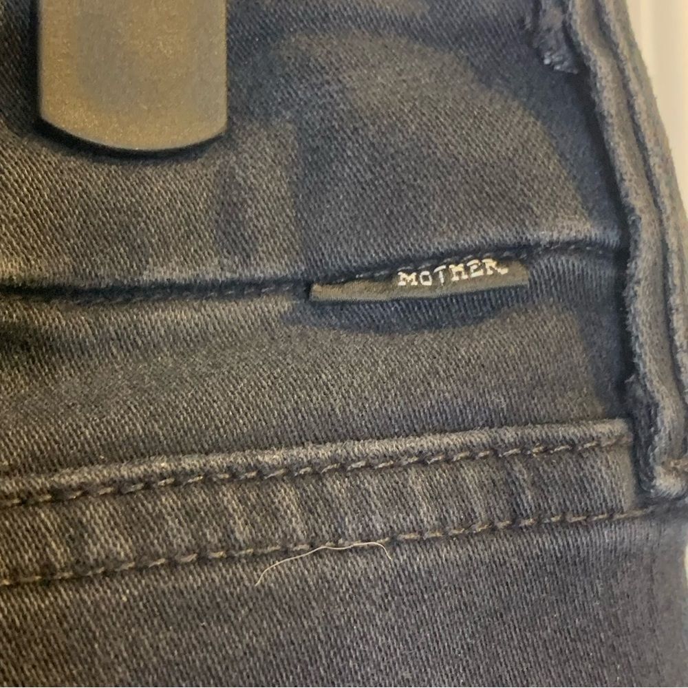 MOTHER The Looker Ankle Fray in BlackBird Size 28 - Picture 8 of 16